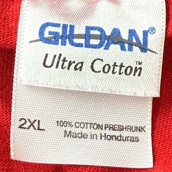 Vtg Y2K Igor & The Red Elvises Graphic Red Tank 2XL Both Sides Cotton Band Tee - Picture 5 of 9